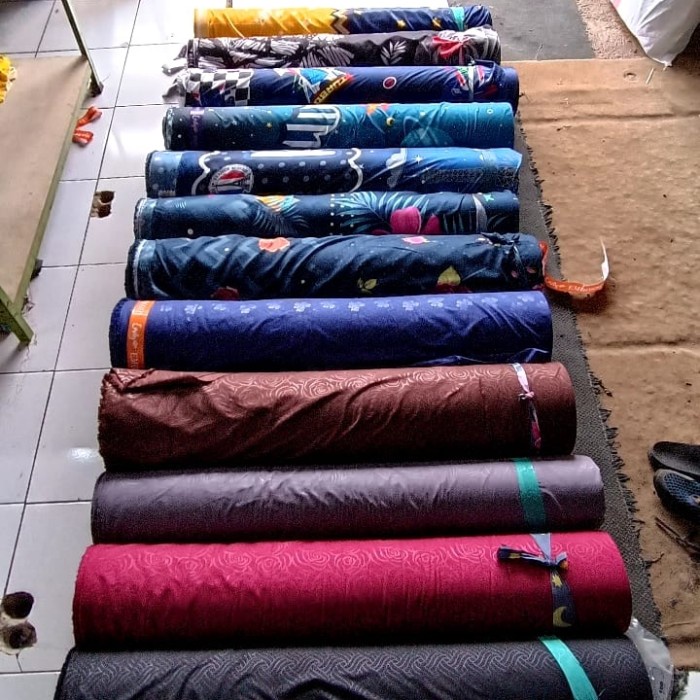 Kain sprei / sarung kasur meteran grosir
