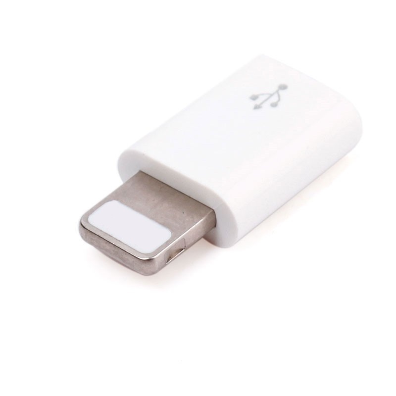 Adapter Konektor Micro USB Female Ke 8 Pin Male Portable Untuk Handphone