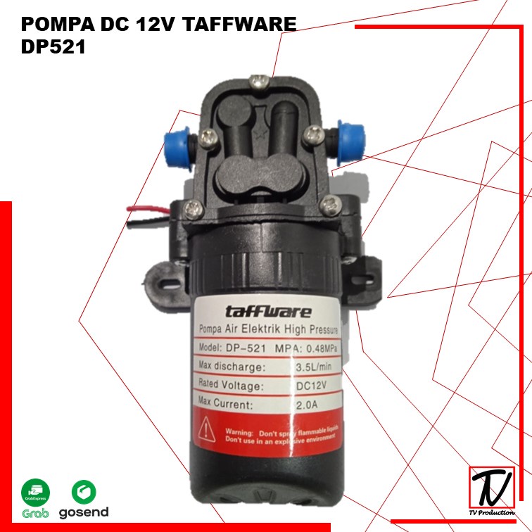 POMPA DC 12V DP-521 Plus Adaptor 3A - MURAAHH