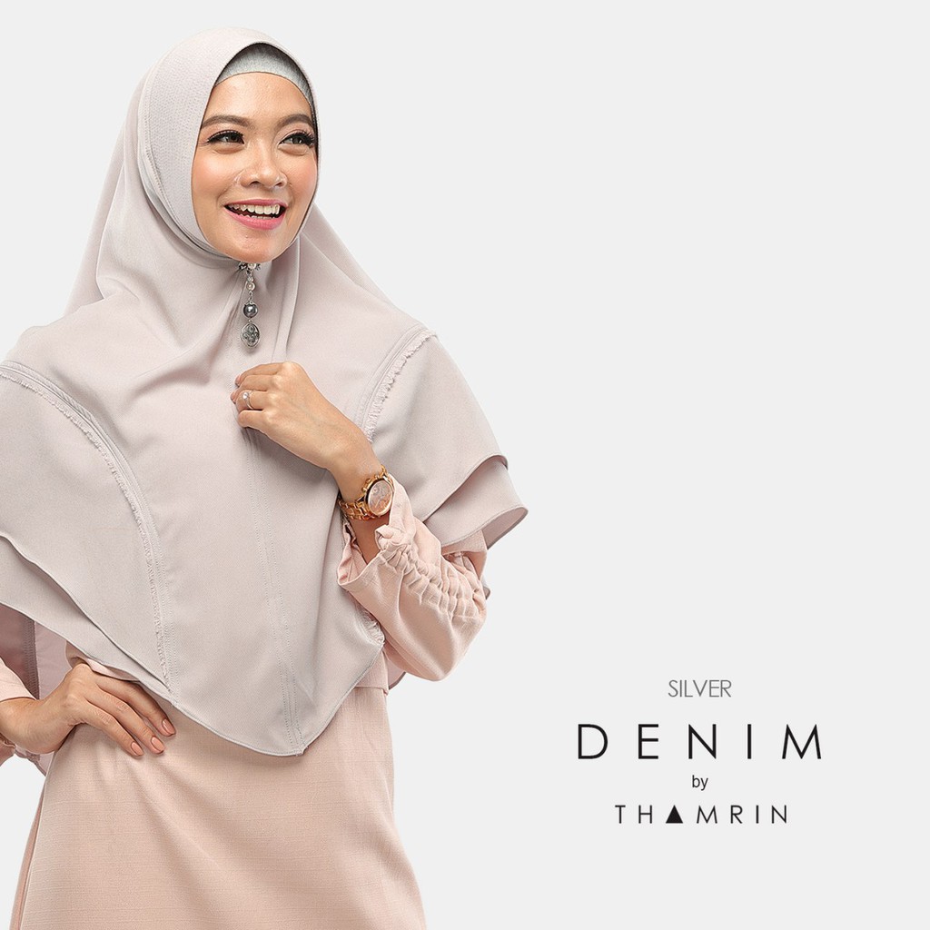 Khimar denim syari by thamrin