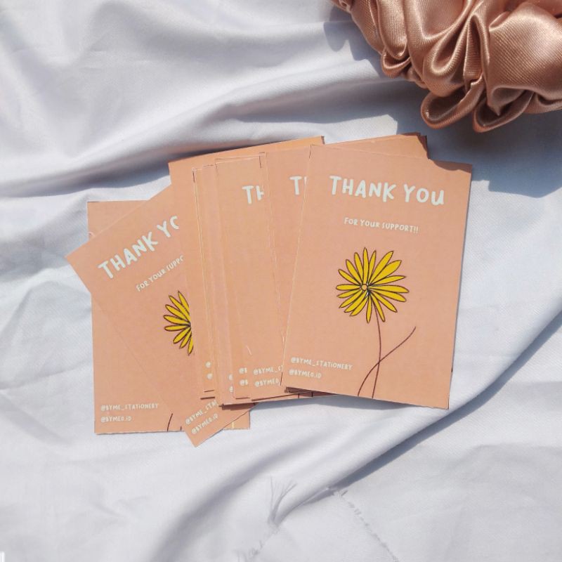 

CUSTOM THANK YOU CARD TERMURAH! 9 x 6 dan 10 x 7 cm
