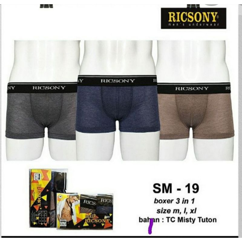 Celana Dalam Boxer Ricsony SM19