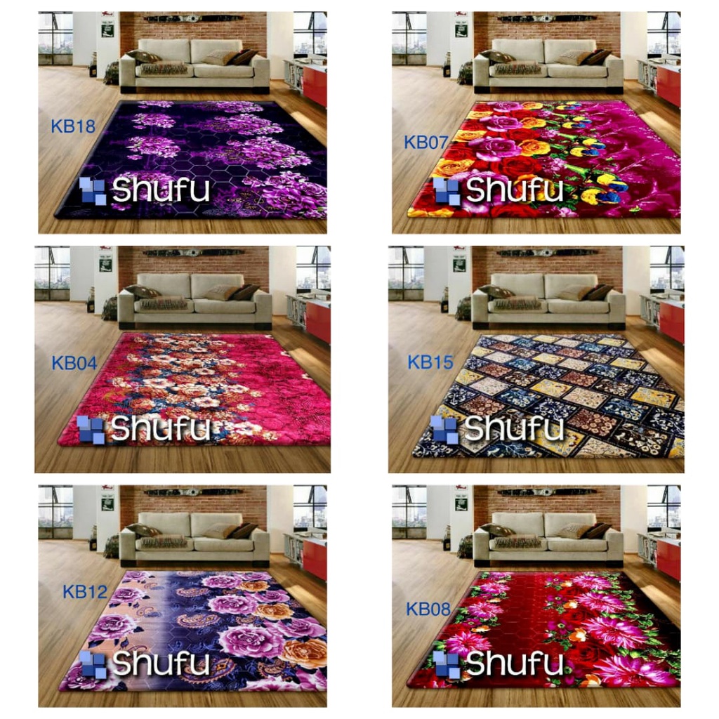 KARPET MALAYSIA 95 X 140 18MM MOTIF KEMBANG