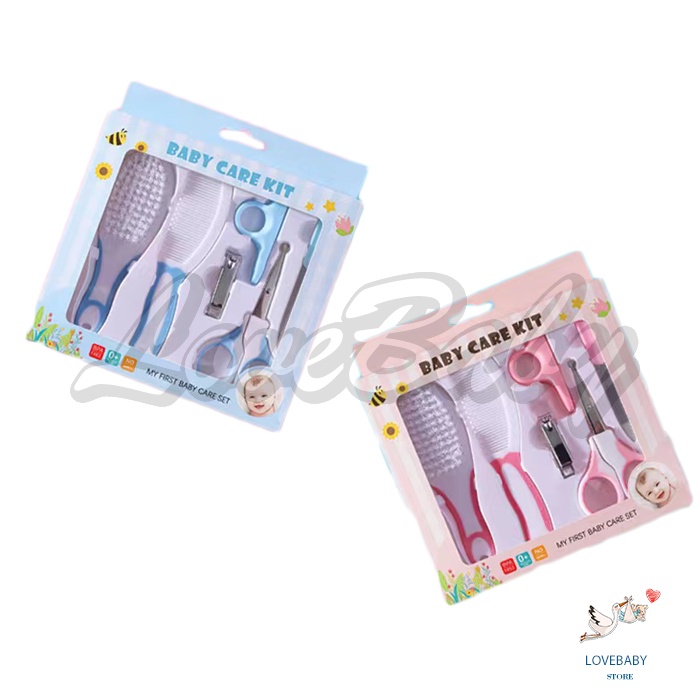 [1KG 12PCS] LBS Baby Care kit set 6 in 1/ Baby Gift Set terbaik / Baby Set Nail / Set Gunting Kuku 6 in 1