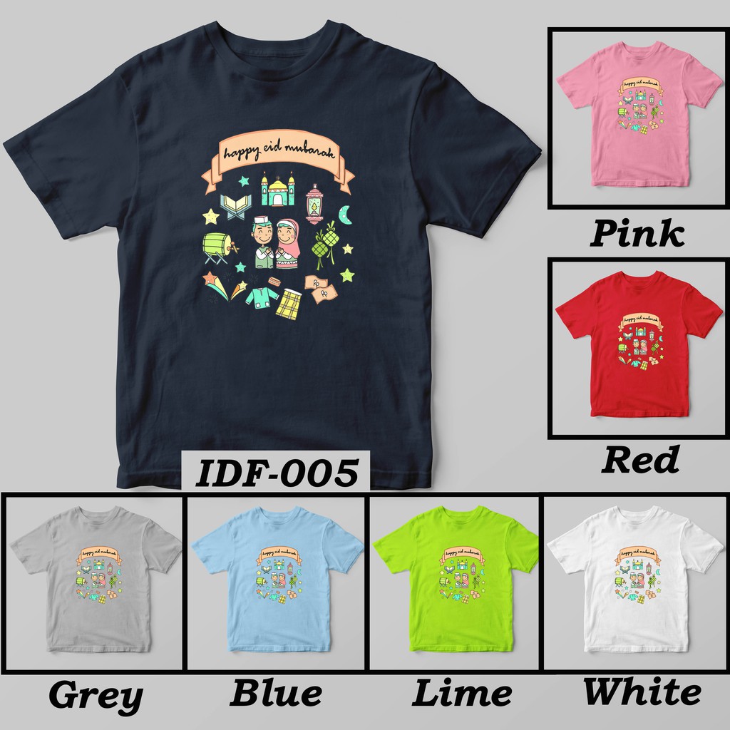 [FREE NAMA !!] Kaos Pria Edisi Lebaran Idul Fitri 100% COTTON PREMIUM