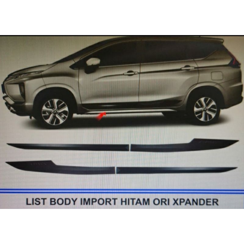 LIST BODY XPANDER WARNA HITAM