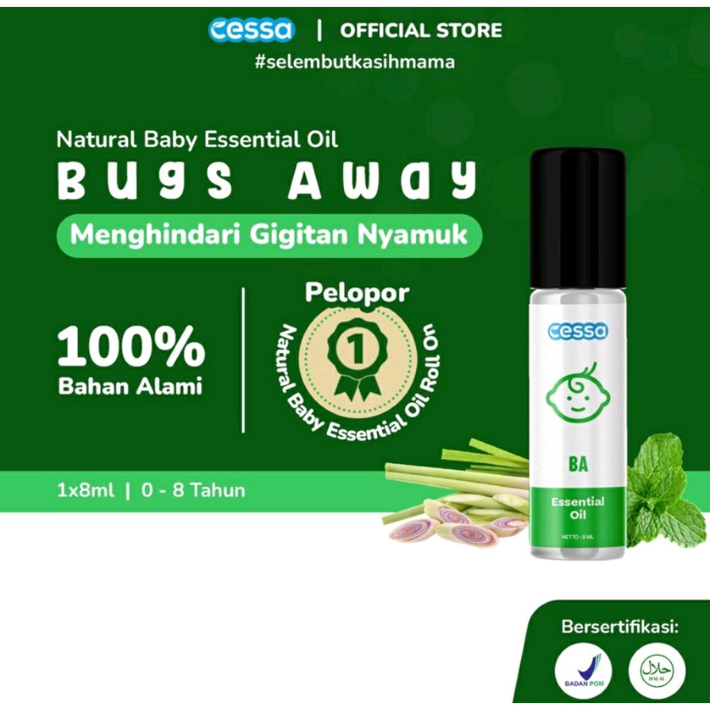 CESSA BABY ESSENTIAL OIL / CESSA KIDS / COUGH N FLU / LENIRE / IMMUNE BOOSTER / FEVER DROP / BUGS AWAY