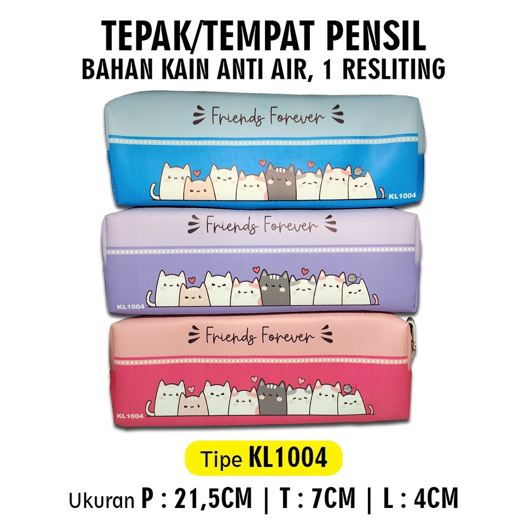 

AS888 - KOTAK PENSIL RESLETING / KOTAK PENSIL POUCH / KARAKTER KUCING KL1004