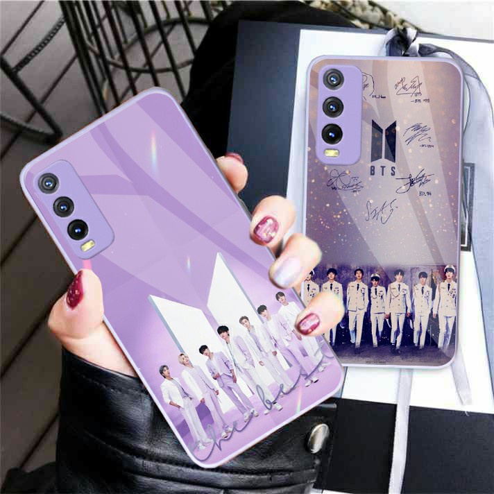 (SW) Softcase Kaca Ungu/Lilack Vivo Y20 Y12S Y20S Y15s Y21 Y21S Y33S Y30 Y30i Y50 Y12 Y15 Y17 softca
