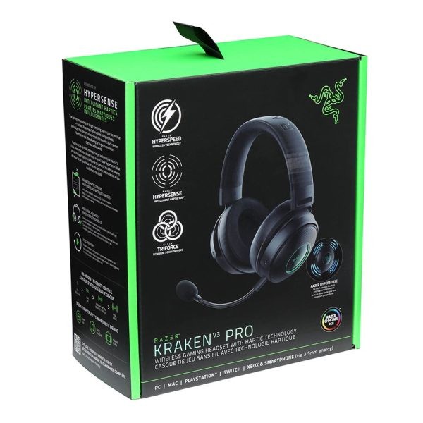 Razer Kraken V3 Pro With Haptic Technology Wireless Gaming Headset