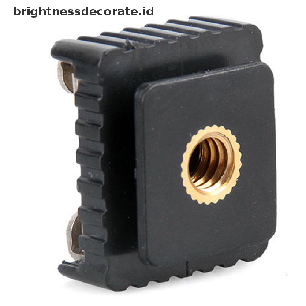 Adapter Mount Cold Shoe Sekrup 1 / 4 &quot;Untuk Lampu Flash Studio Foto