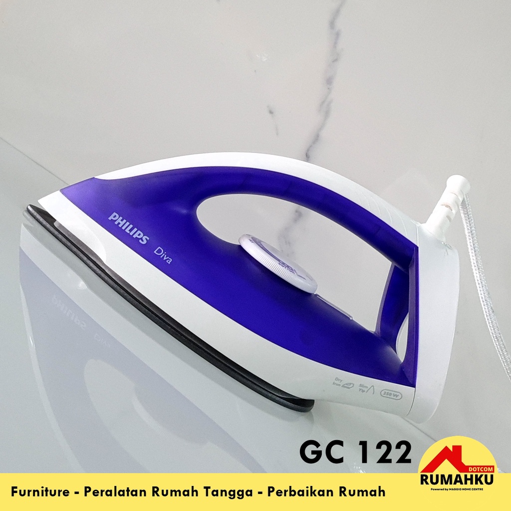 SETRIKA PHILIPS - SETRIKA PAKAIAN PHILIPS - GOSOKAN BAJU PHILIPS - GC 122 - PHILIPS