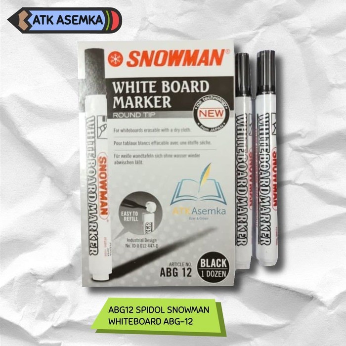 

ABG12 SPIDOL SNOWMAN WHITEBOARD ABG-12 Atk