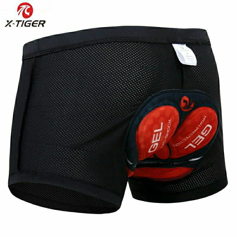 Celana sepeda X TIGER inner pants 5D/3D bicycle pants pandding gel cycling MTB seli roadbike