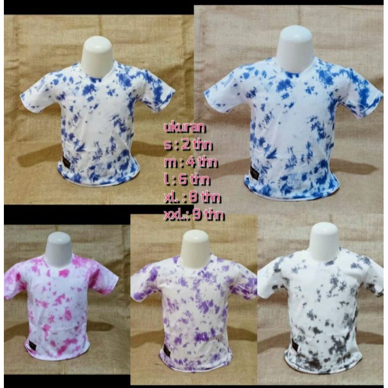 COD TSHIRT OBLONG TIE DYE ANAK BISA DIPAKAI LAKI-LAKI DAN PEREMPUAN
