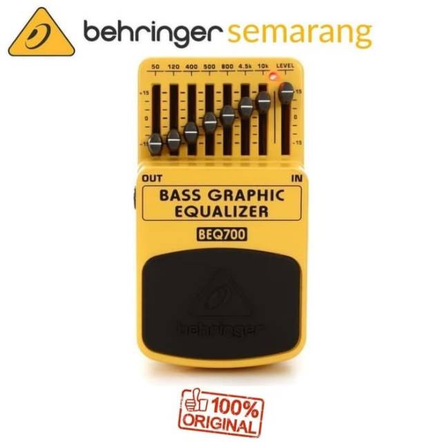 Behringer BEQ700 - BEQ 700 Bass Graphiq Equaliser Efek Pedal Stomp Box