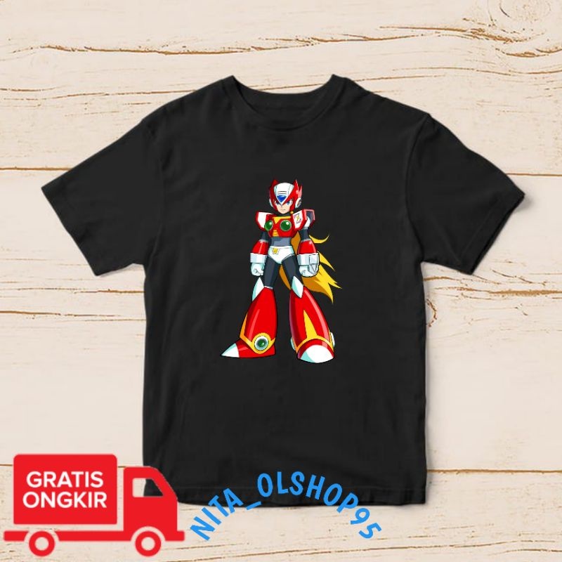 baju anak megaman , baju anak gambar robot , Mega man