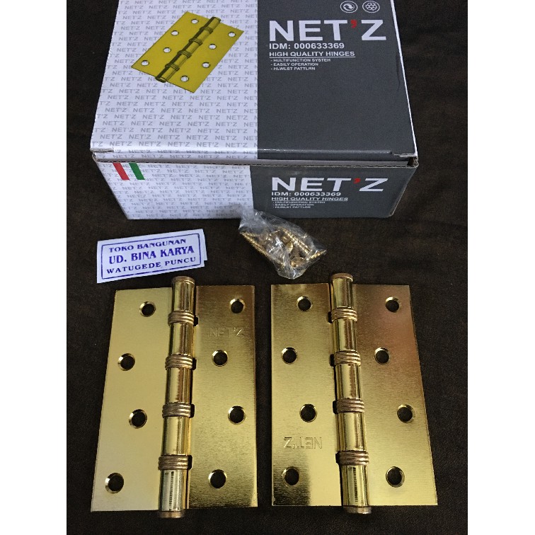 Engsel Pintu Tebal 4 Engsel Tebal 4 Engsel Netz 4 Gold / Silver