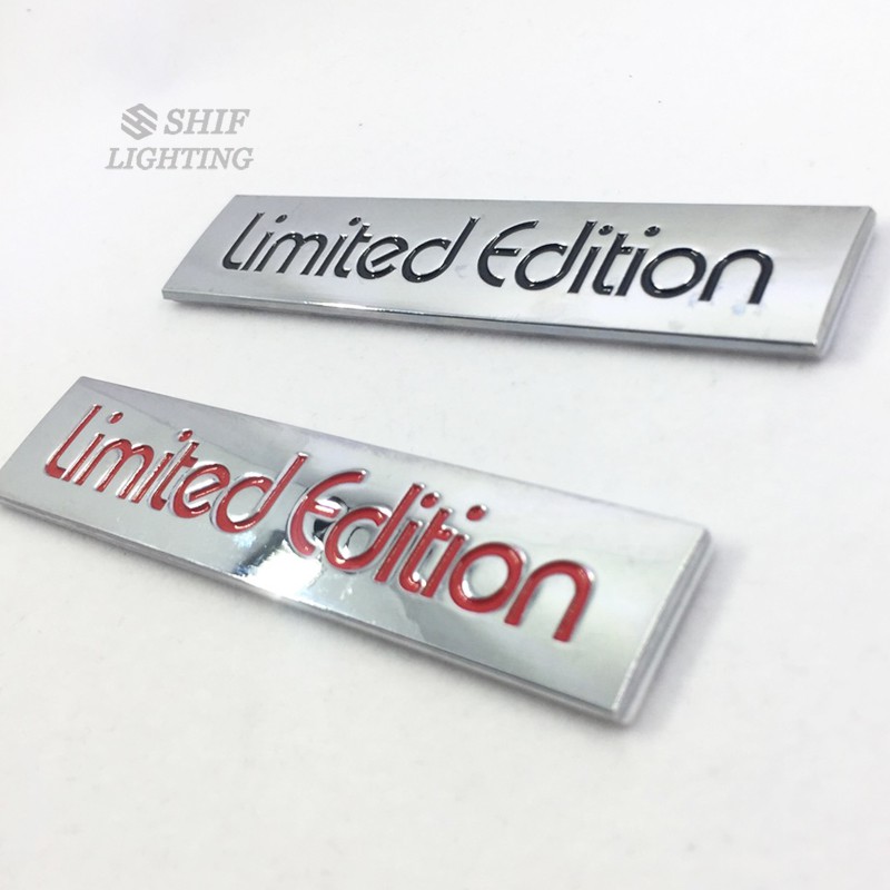 1 Stiker Emblem Logo Limited Edtion Bahan Metal Untuk Mobil