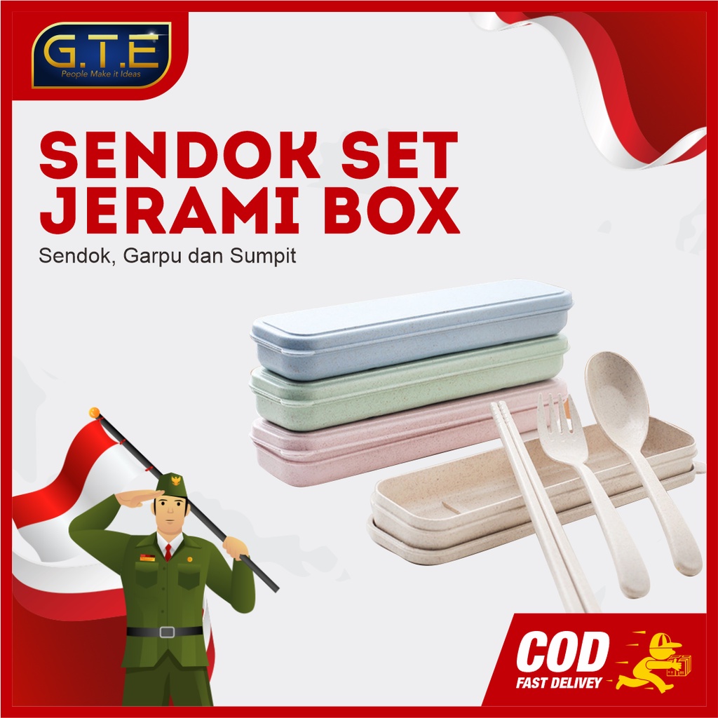 SENDOK SET JERAMI / SENDOK / ALAT MAKAN / SET ALAT MAKAN / PERALATAN MAKAN SET / PERALATAN MAKAN/ Sumpit Set Jerami