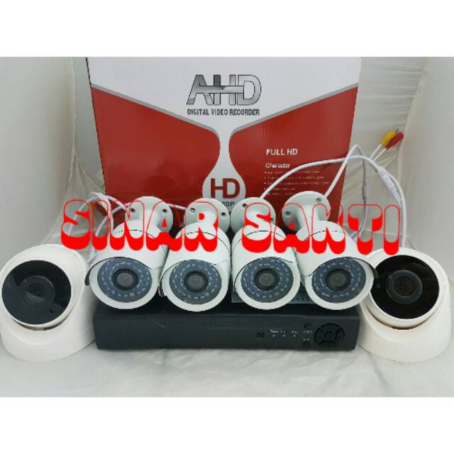 MURAH PAKET CAMERA CCTV 6 CAMERA 4MP 1080P ( LENGKAP TGGL PASANG )