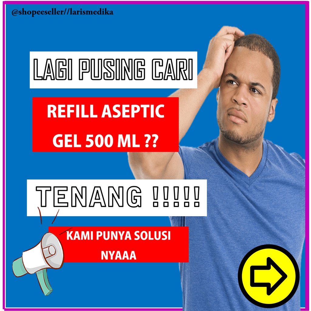 Refil Aseptic Gel 500ml Refill Onemed Antiseptic Refil Aseptic Gel Aseptan 500ml Refill aseptic