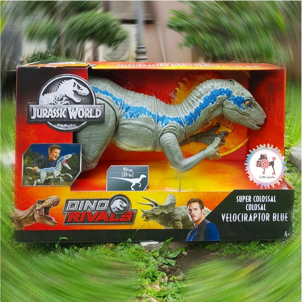 super colossal velociraptor blue