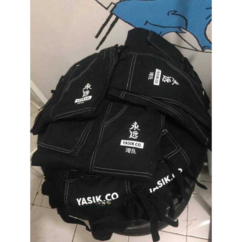 cargo pants black Japan series yasik.co