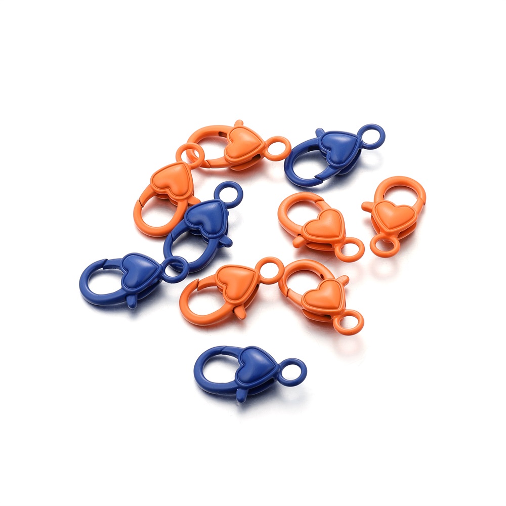 Love heart shape Cute mini style charm keychain for diy Keychain backpack buckle（10pcs/pack）