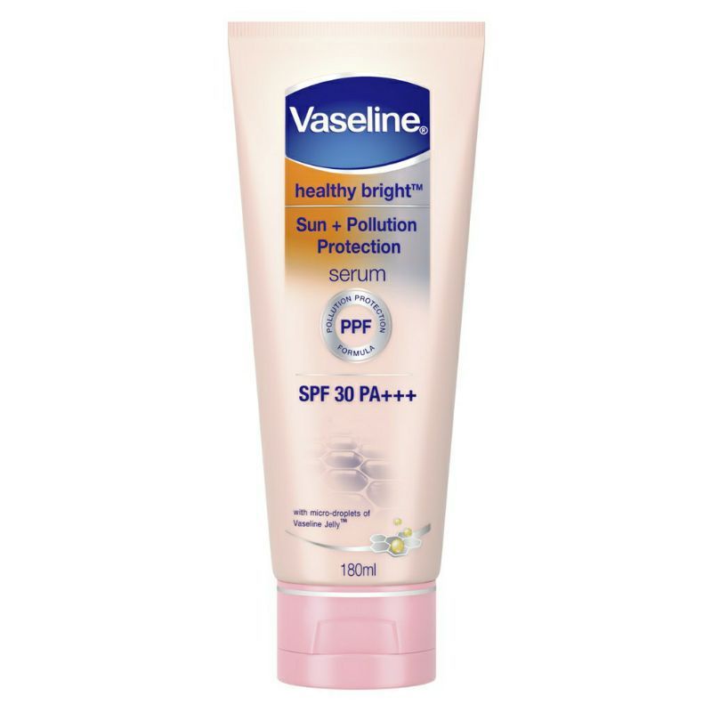 VASELINE Healthy Bright Sun + Pollution Protection Serum SPF 30 PA+++ 180ml.