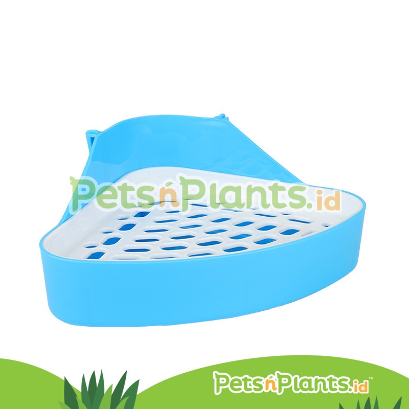 Toilet Sudut Kandang Kelinci - Rabbit Bunny Potty Train Corner Litter - Ukuran MEDIUM