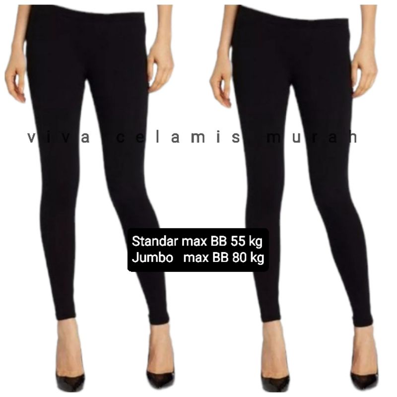 Legging Spandex Katun Korea Premium - Legging Casual Remaja &amp; Dewasa - Legging sport  Tebal Elastis Lembut Adem - Legging Dalaman Gamis - Murah Bagus Nyaman Dipakai