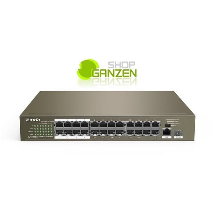 Tenda TEF1126P-24-250W 24 10/100Mbps &amp; 1 Gigabit/SFP Slots