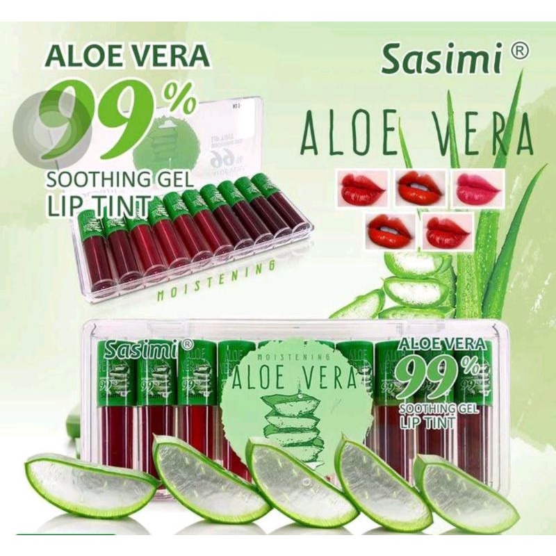 SASIMI LIPTINT ALOEVERA 99% ORIGINAL ( MINI )
