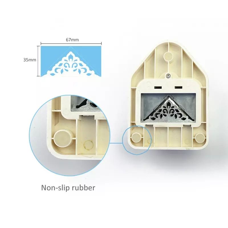 Big Size Fancy Lace Corner Punch Pembolong Sudut Kertas Motif Renda DIY Memo Card Scrapbook Craft