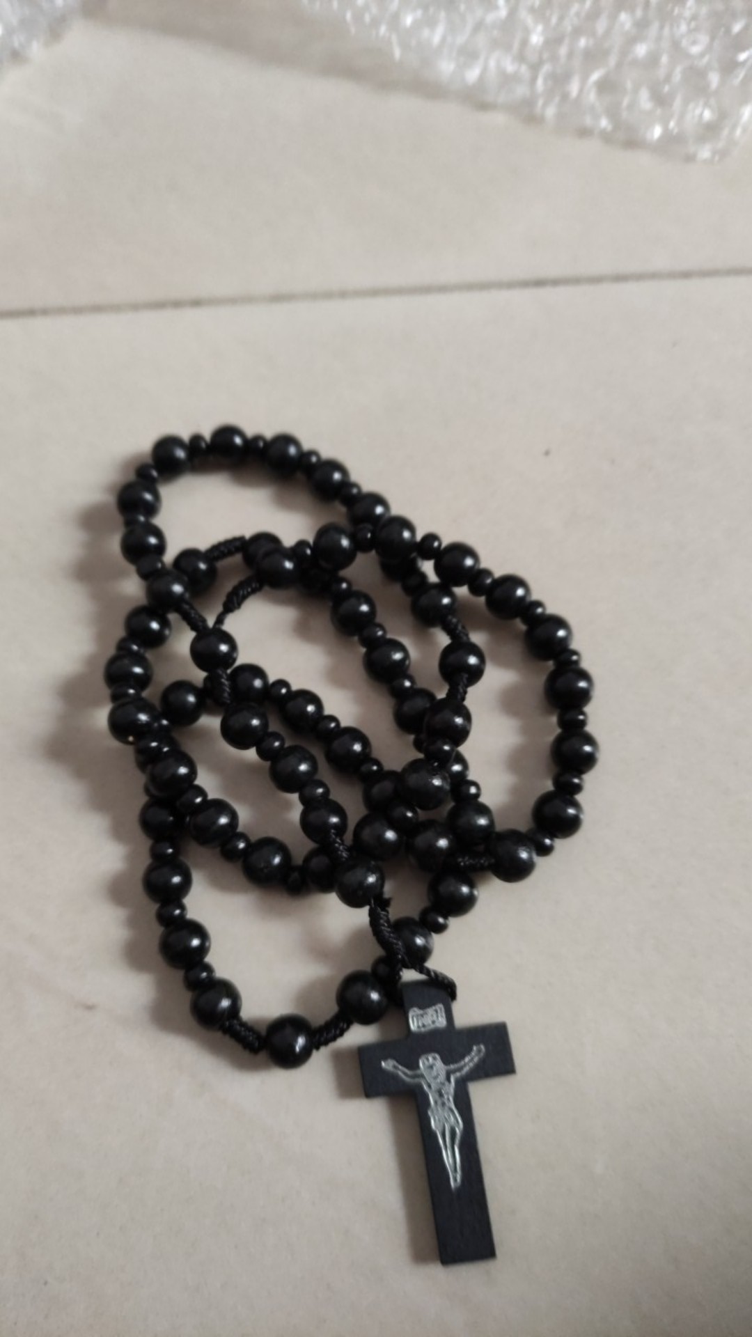 Rosario Kayu Klasik Salib