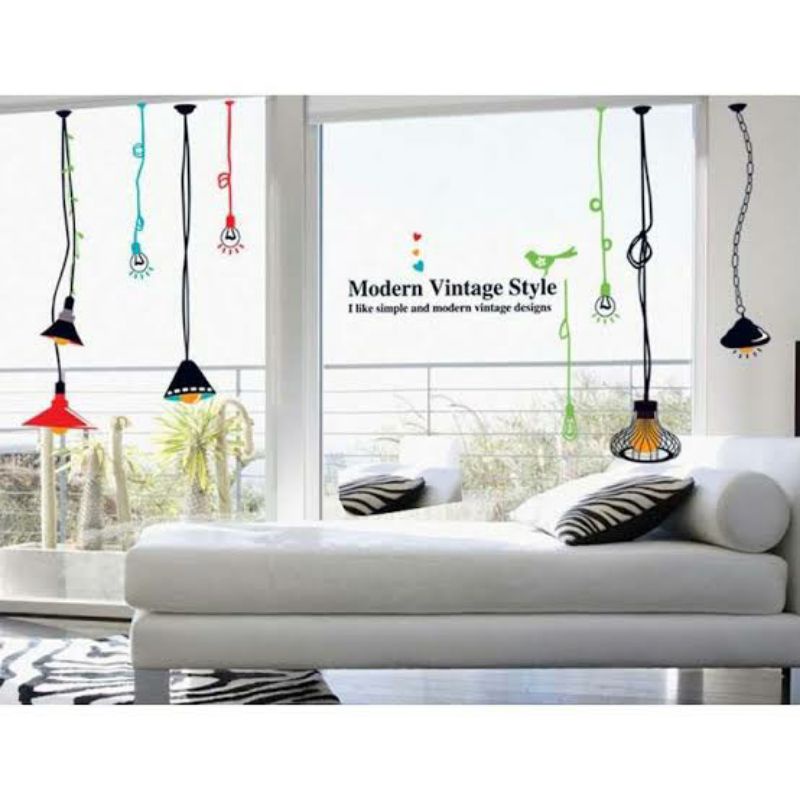 Wallsticker lampu gantung / AY9173