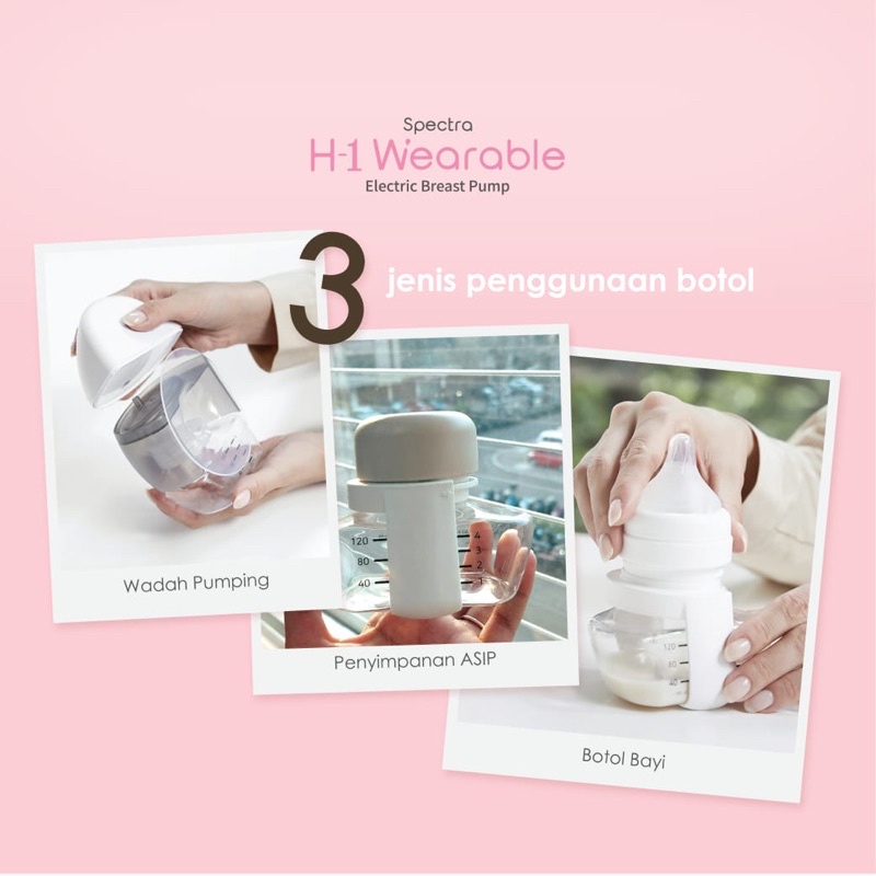 [EXTRA BONUS] Spectra H-1 Wearable Breastpump Elektrik Pompa Asi No Kabel Handsfree