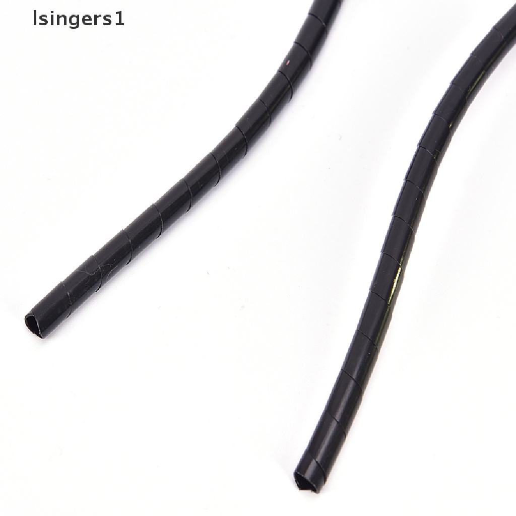 (lsingers1) Tabung Spiral Pembungkus Kabel Diameter Luar 6mm Panjang 17M Bahan PE Polyethylene