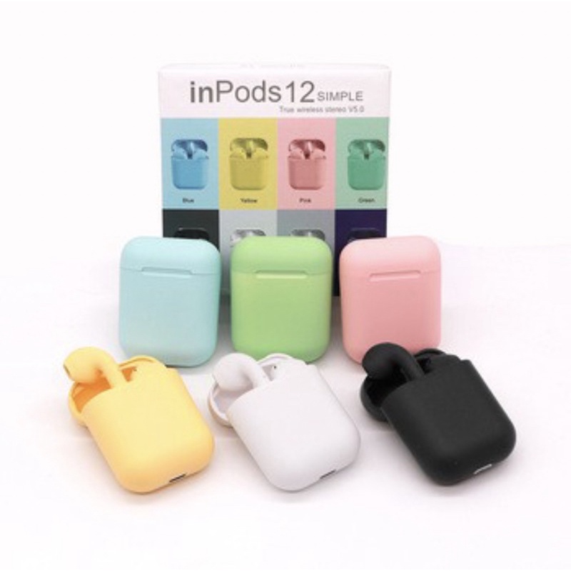 [i12 MACARON] Headset Bluetooth Inpods i12 Macaron TWS Wireless