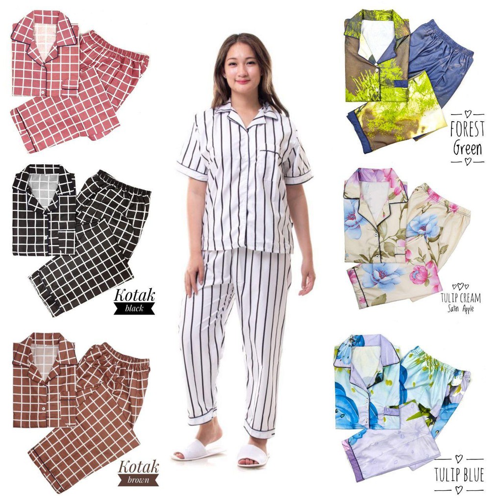 IZANY Piyama Wanita  Dewasa Celana  Panjang  CP STRIPE 