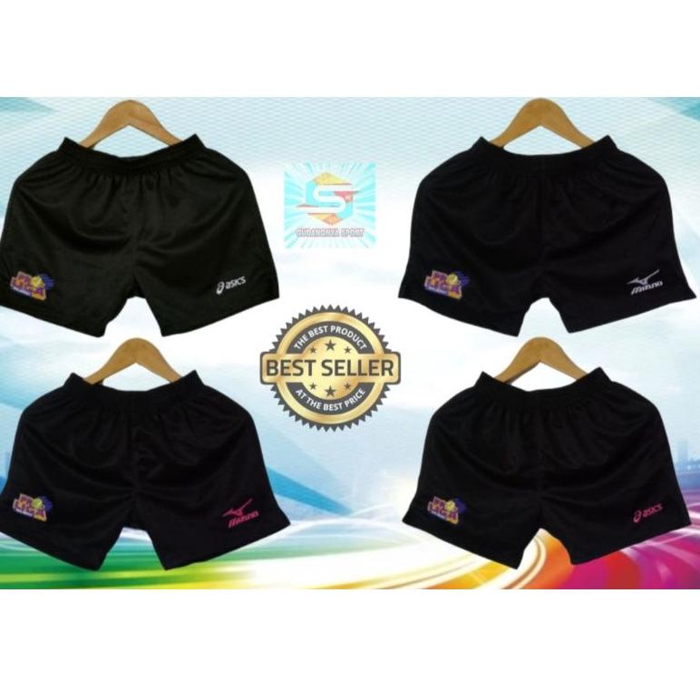 Celana voli wanita / celana olahraga celana Mizuno polos bordir tebal [KY.26Au22c]