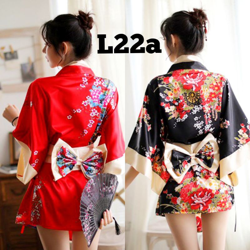 Lingerie Kostum Cosplay Yukata Wanita Jepang model Pita Seksi Premium S M L XL