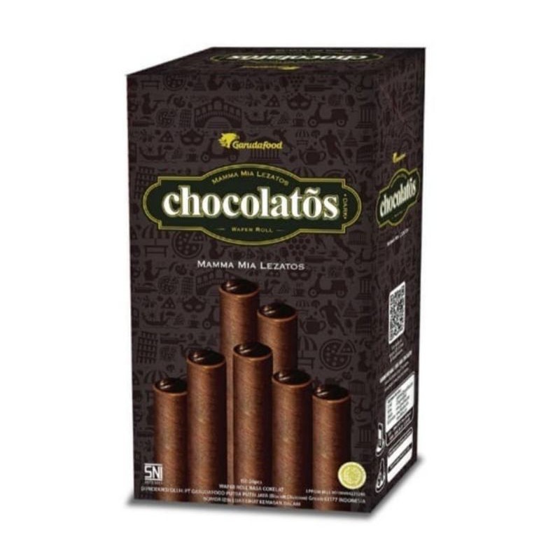 

Gery Chocolatos Wafer Roll Dark Chocolate Coklat Isi 20 Pcs 20Pcs 16gram 16 gram