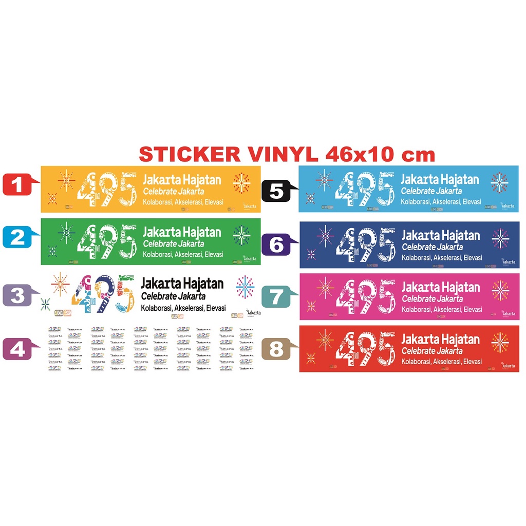 

STIKER VINYL HUT JAKARTA - ULANG TAHUN JAKARTA - BISA COD