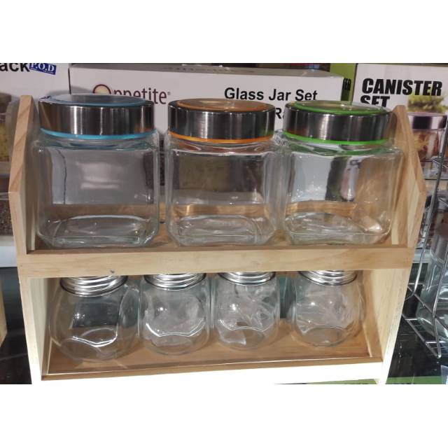Glass jar set informa