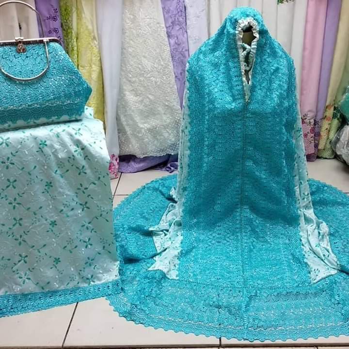 New Mukena/Mukena Sutra/Mukena Sutra Paris/Mukena Renda/Mukena Bordir/Mukena Sutra Prada/Mukenah