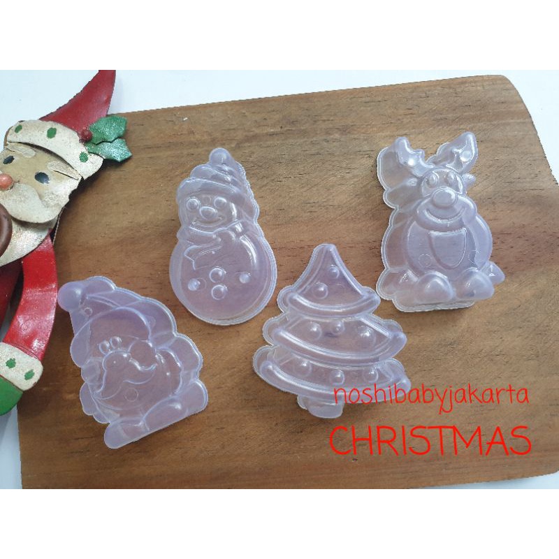 Cetakan Pudding DINO / MOBIL / ROBOT / CHRISTMAS / Zoo/ Cetakan Jelly / Bento isi 4 bh