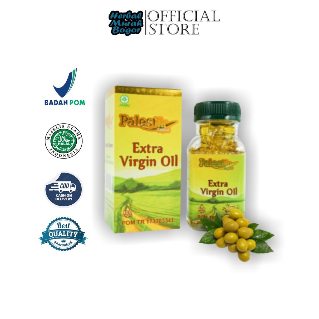 Minyak Zaitun PalestIn 100 kapsul | Extra Virgin Oil