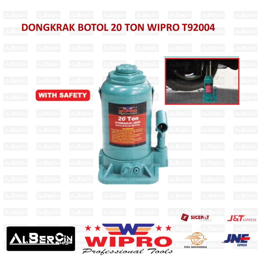 Dongkrak Botol Hydraulic Bottle Jack 20 Ton WIPRO T92004